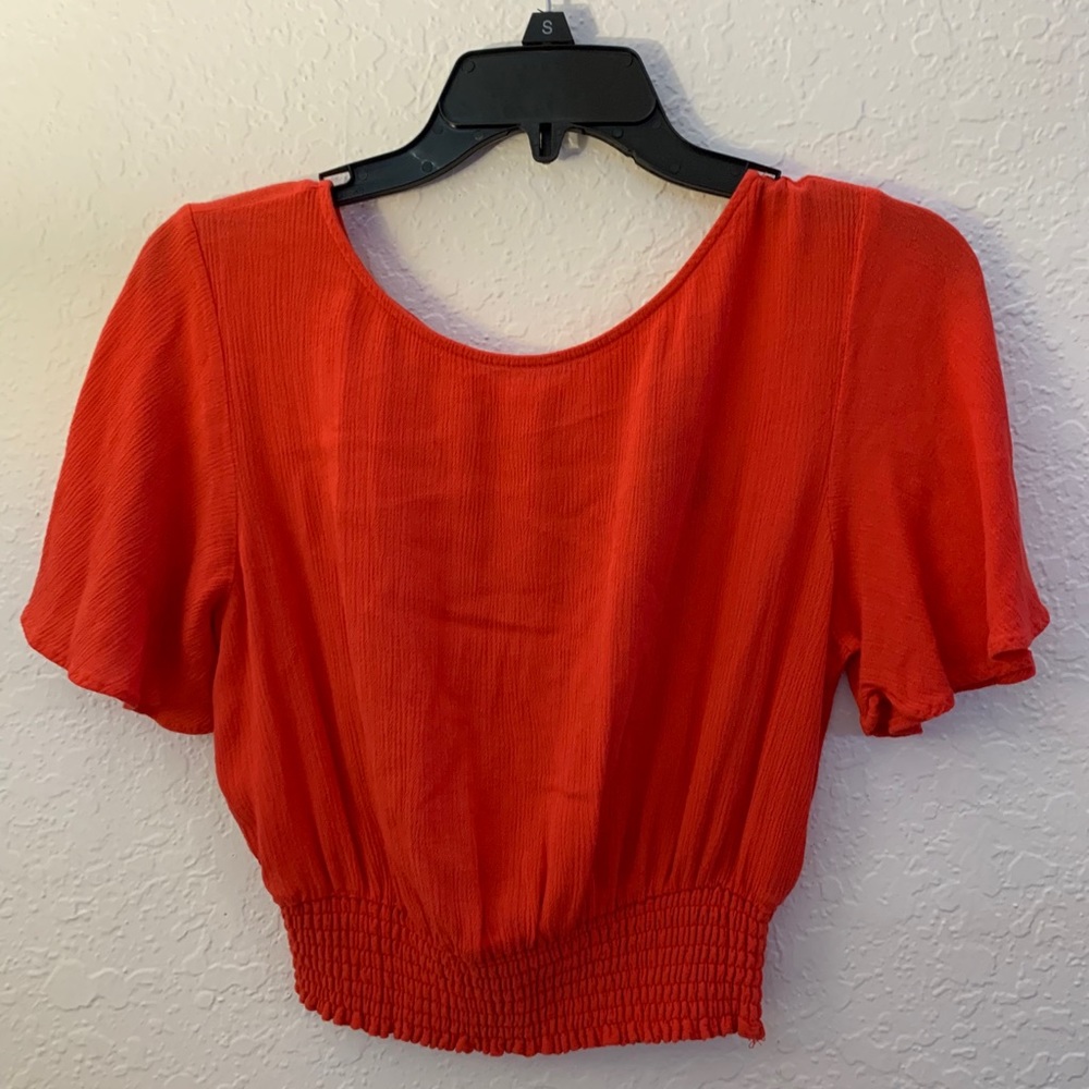 Fancy orange blouse